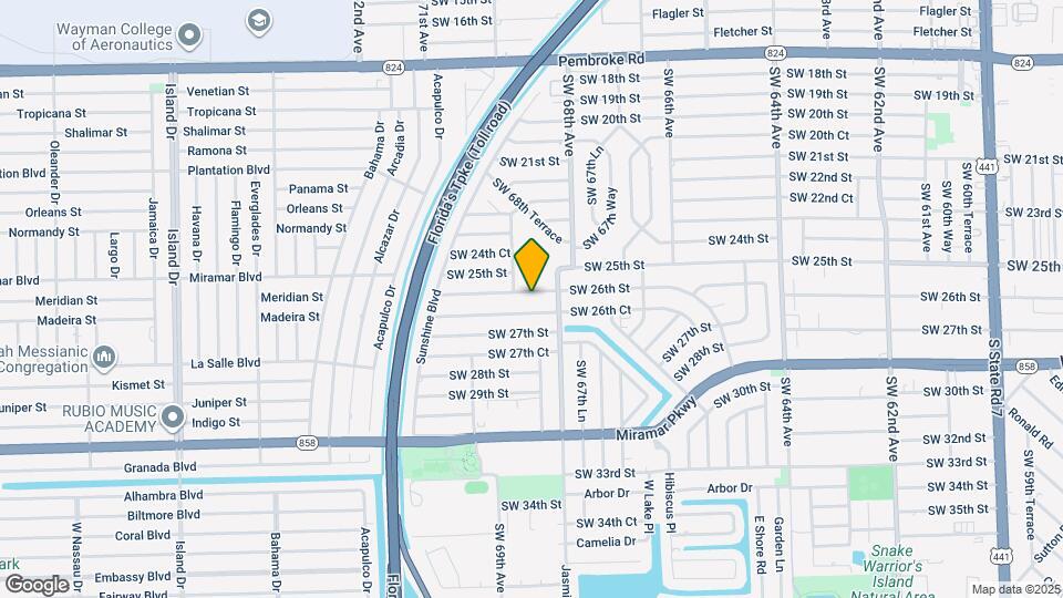6840 SW 26th St Map and Location Details