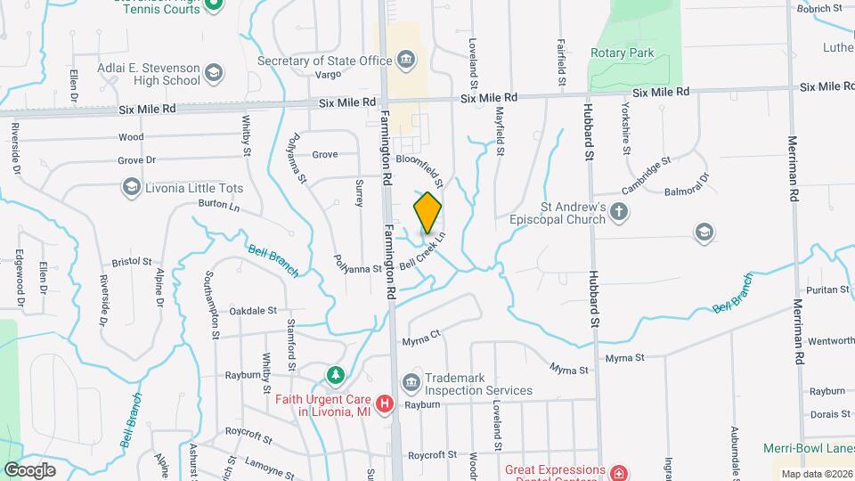 16431 Bell Creek Ln Map and Location Details