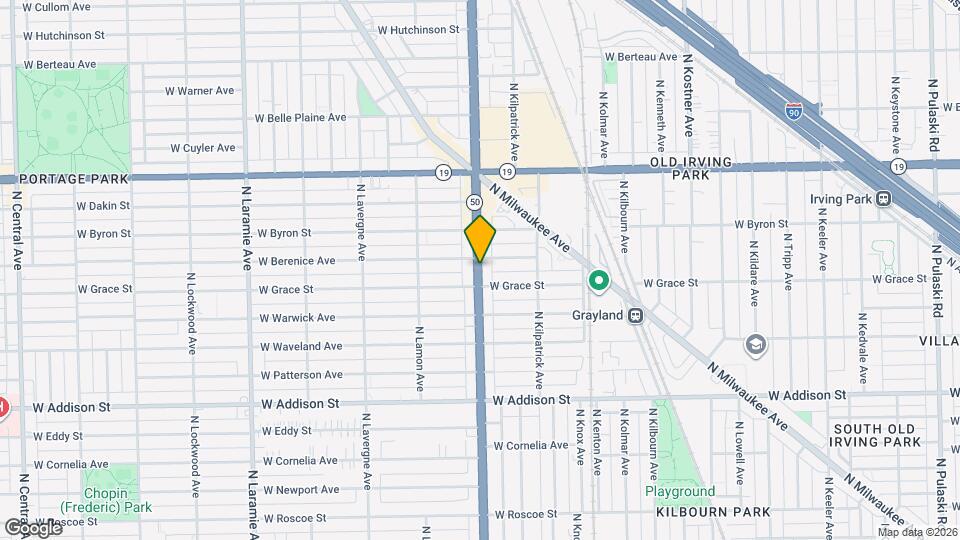 3813 N Cicero Ave, Unit 2 Map and Location Details