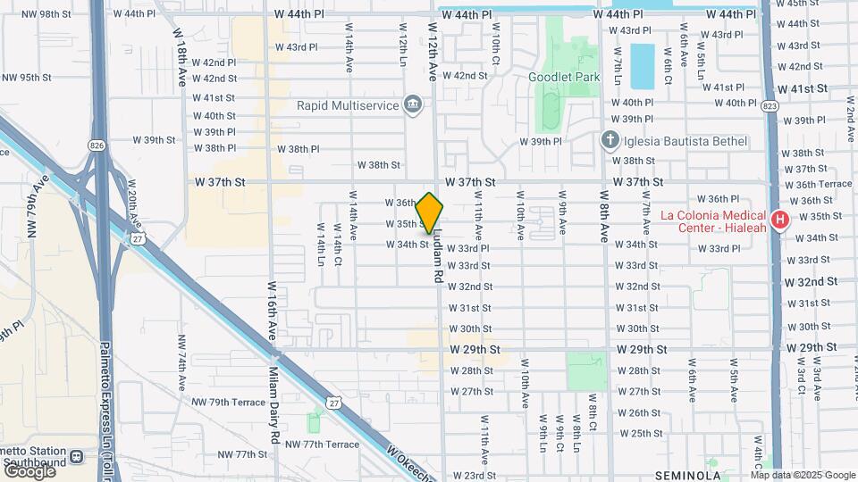 1211 W 34th St Mapa y Detalles de la Ubicación