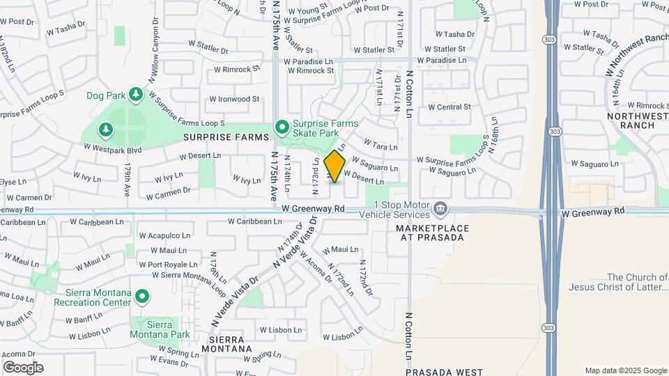 15433 N 172nd Ln Map and Location Details