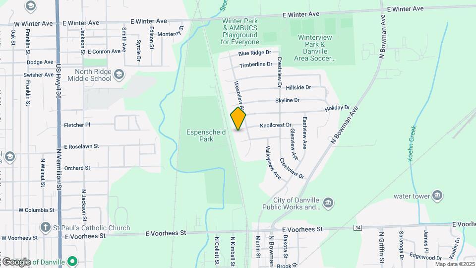 804 Knollcrest Dr Map and Location Details