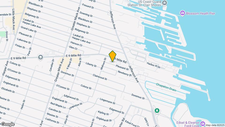 22901 Pleasant St Map and Location Details