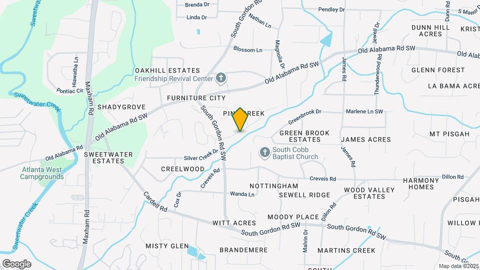 1821 Pine Creek Dr Map and Location Details