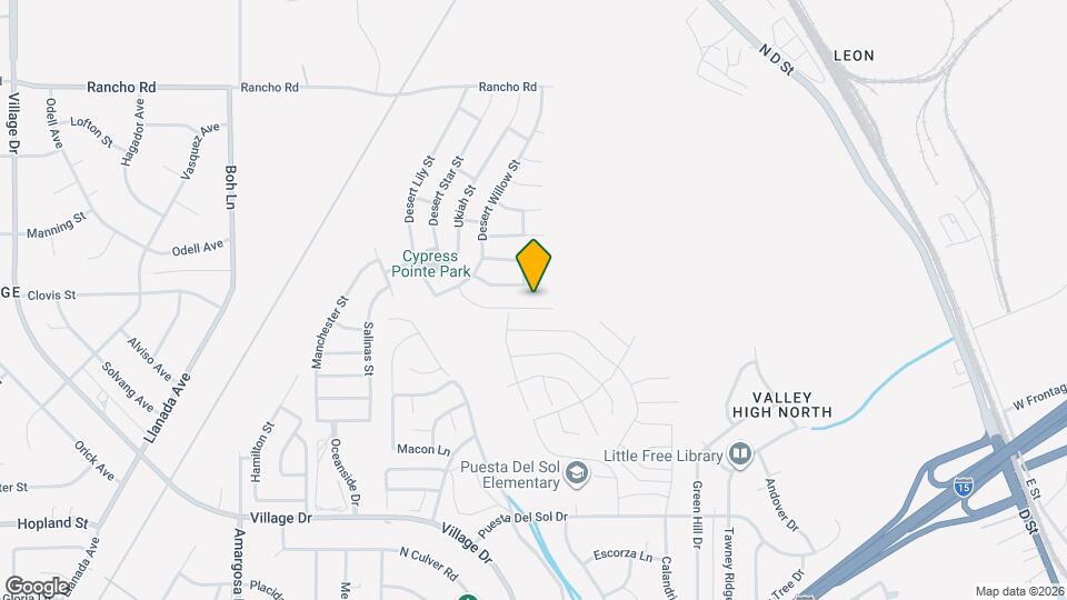 15852 Desert Poppy Ln Map and Location Details