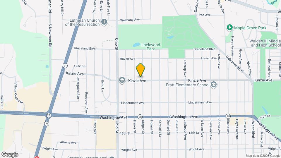 834 Oregon St Map and Location Details