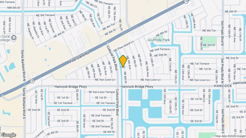 106 NE 8th Pl Map and Location Details