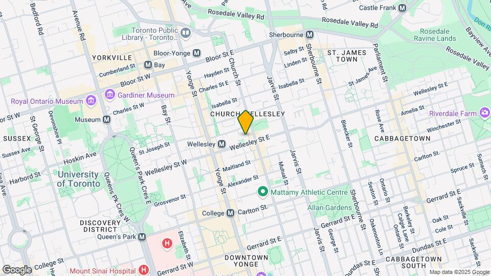 62 Wellesley St E Map and Location Details