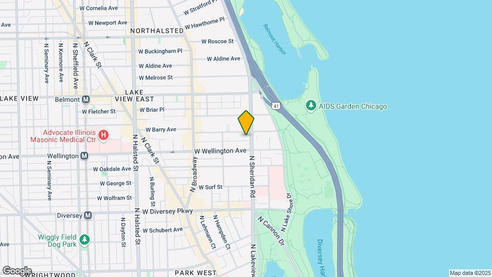 3018 N Sheridan Rd, Unit 14A Map and Location Details