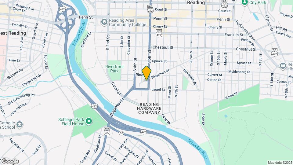 424 S 5th St, Unit 2 Map and Location Details