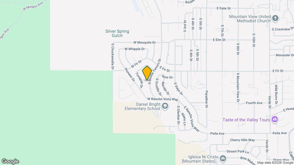 1296 S Monte Tesoro Dr Map and Location Details