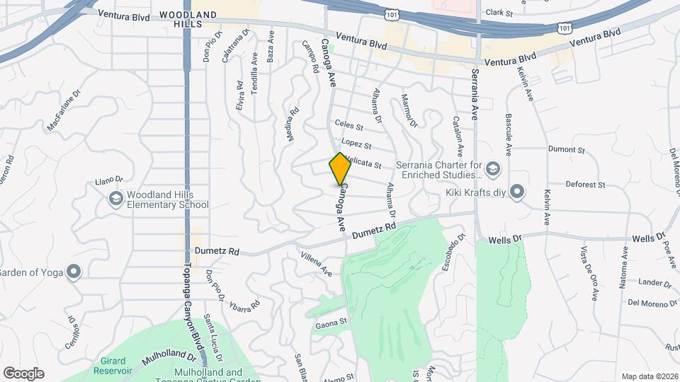 5007 Canoga Ave Map and Location Details