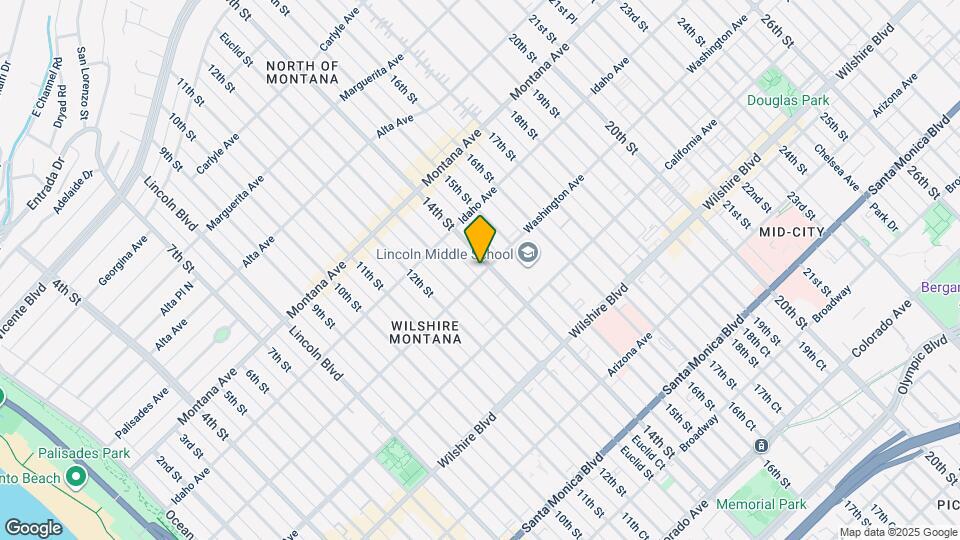 1325 Washington Ave Map and Location Details