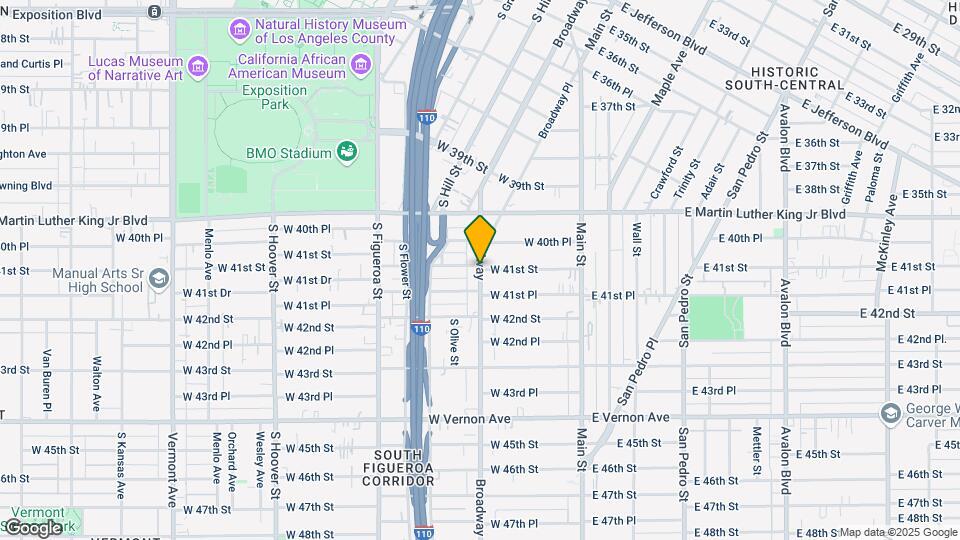 856 1/2 W 41st St Map and Location Details