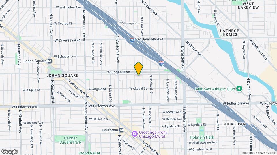 2647 W Logan Blvd Map and Location Details
