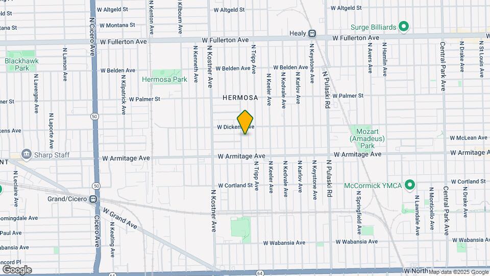 2035-2037 N Kildare Ave Mapa y Detalles de la Ubicación