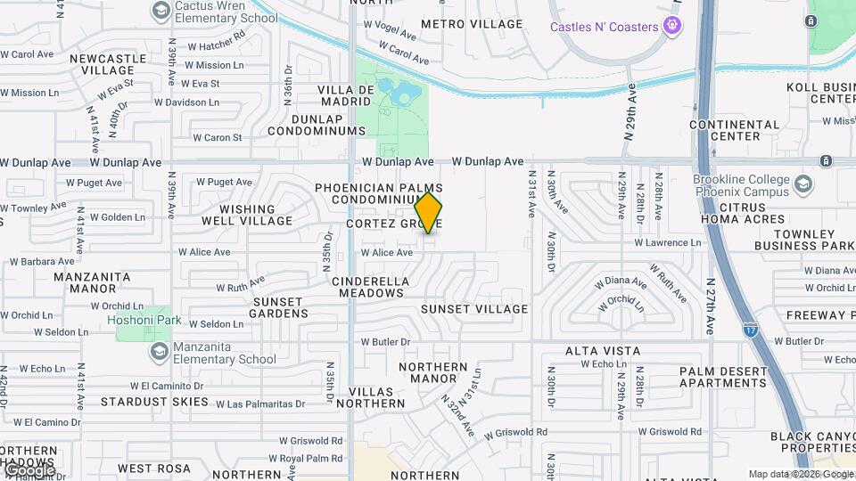 3316 W Tangerine Ln Map and Location Details