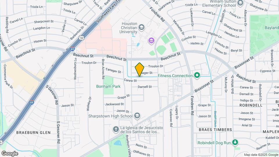 7414 Carew St Map and Location Details