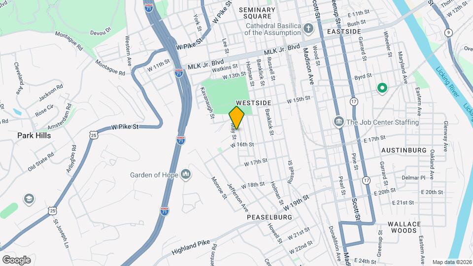 1535 St Clair St Map and Location Details