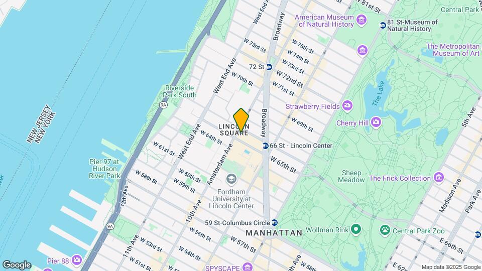 160 W 66th St Map and Location Details