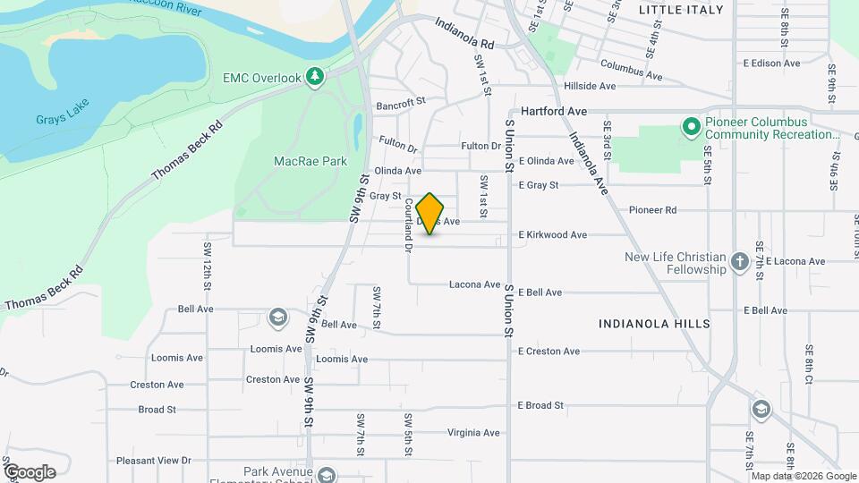 501 Kirkwood Ave Map and Location Details