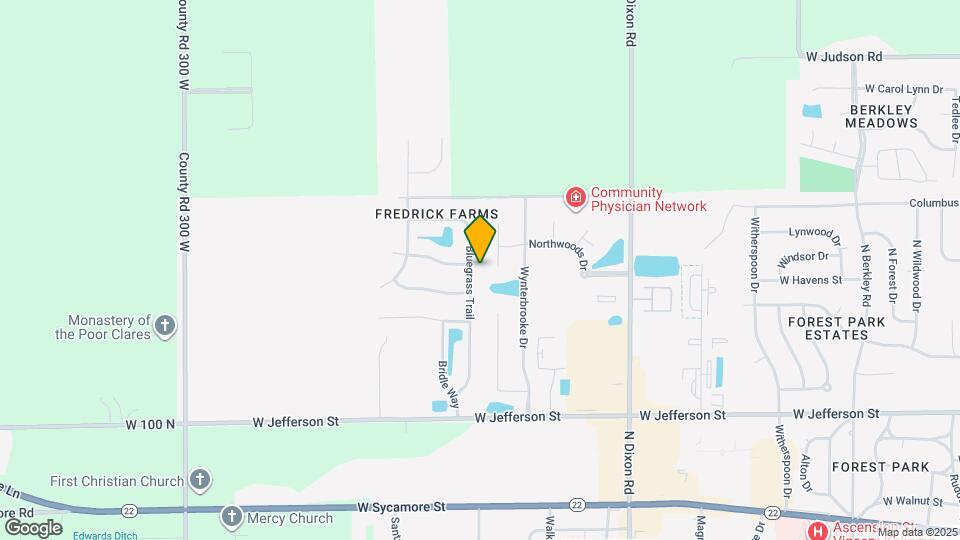 818 Bluegrass Trail Map and Location Details