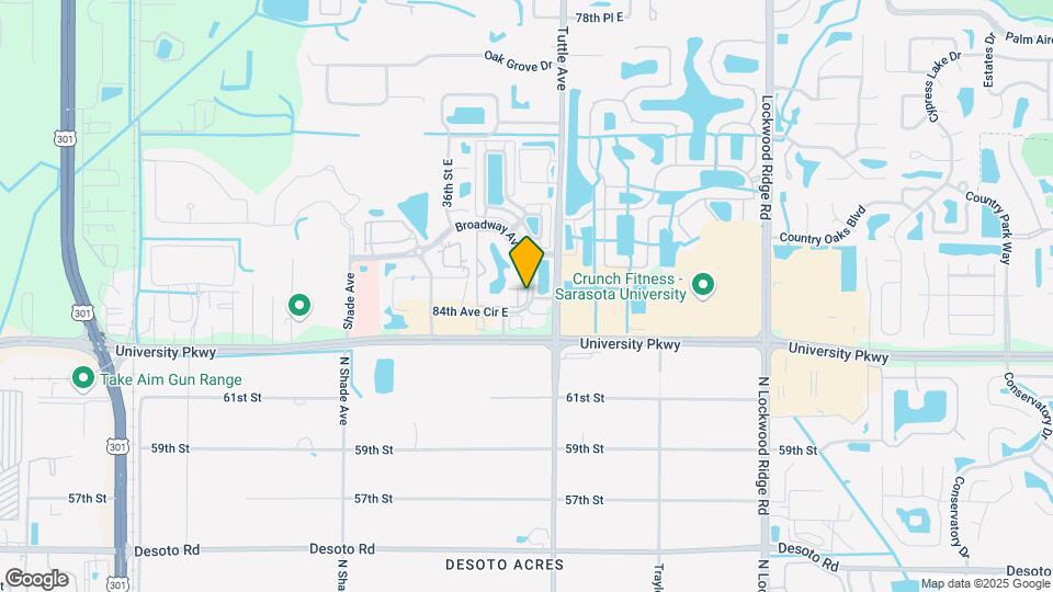 8367 38th Street Cir E, Unit 105 Map and Location Details