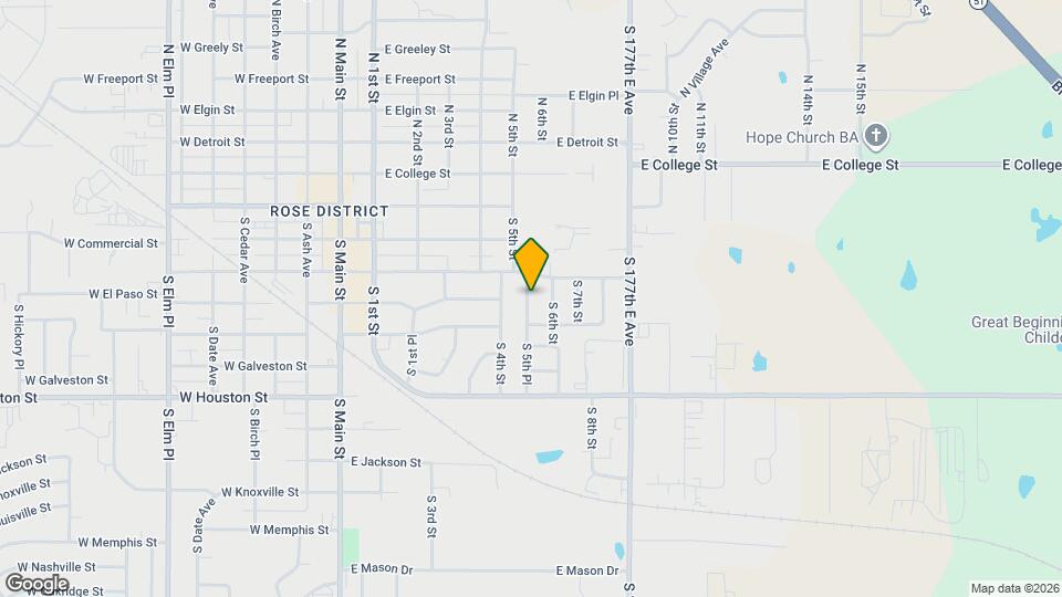 313 S 5th Pl Map and Location Details