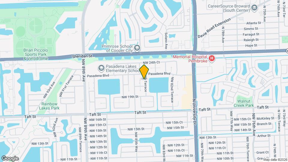 2090 NW 84th Terrace Map and Location Details