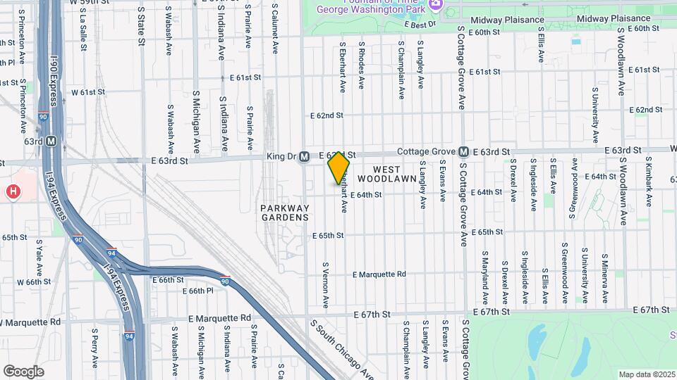 6356-6358 S Eberhart Ave Mapa y Detalles de la Ubicación