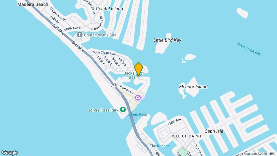 Madeira Beach Waterfront Apartments Map and Location Details