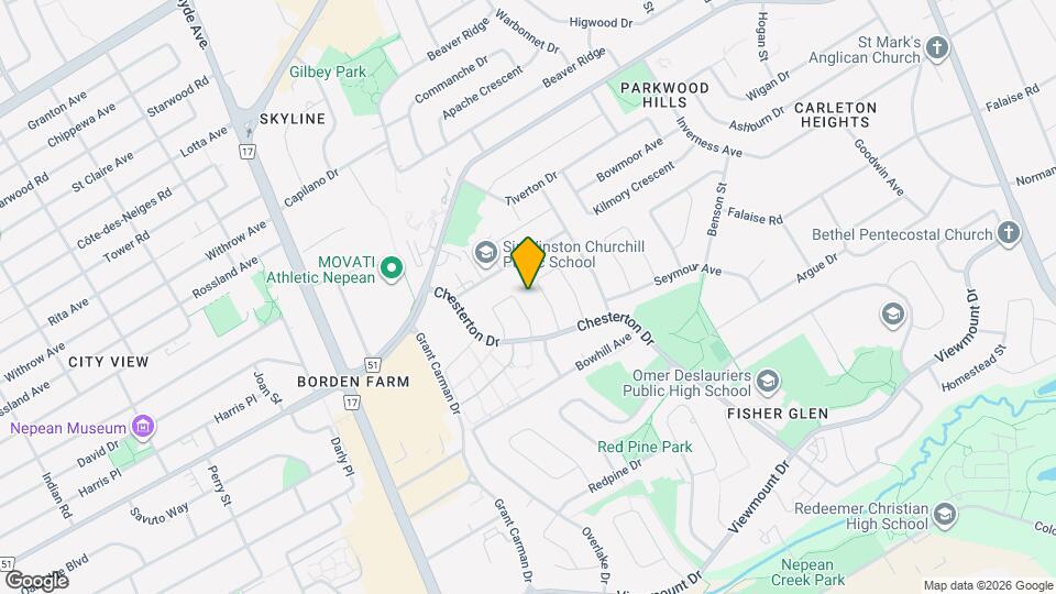 21 Southview Crescent Map and Location Details