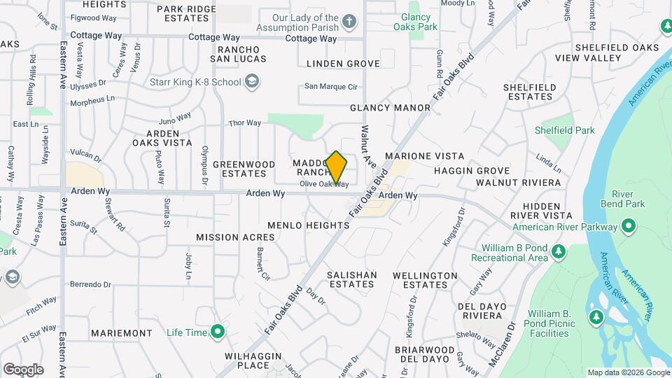 4924 Olive Oak Way Map and Location Details