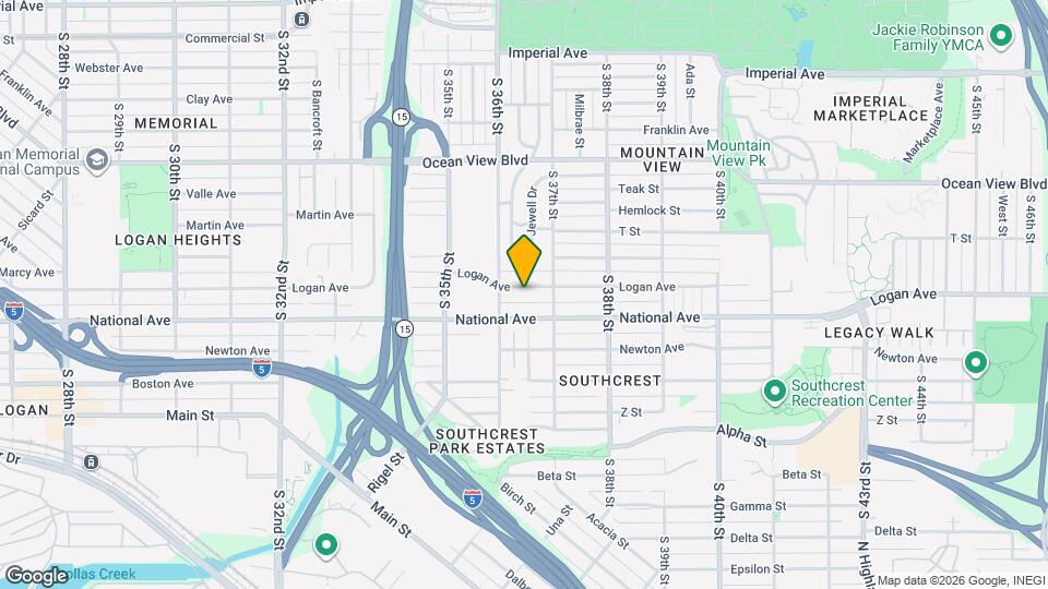 3645 Logan Ave Map and Location Details