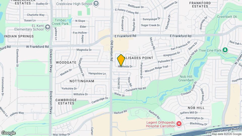 1016 Alameda Dr Map and Location Details