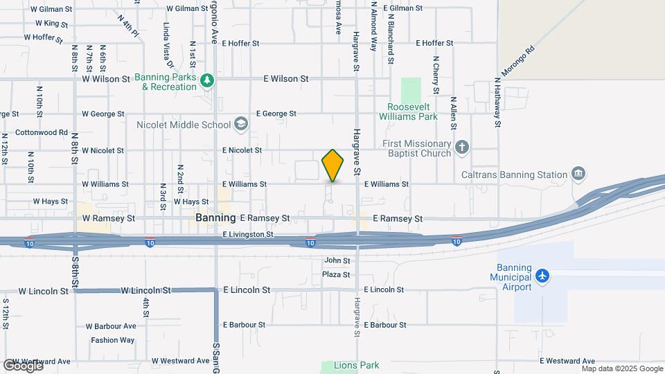 621 E Williams St Map and Location Details