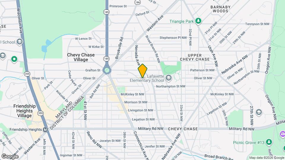 5717 Chevy Chase Pkwy NW Map and Location Details