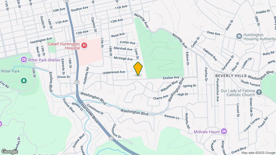 1916 Enslow Ave Map and Location Details