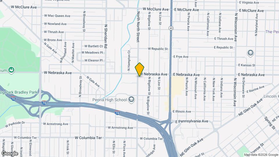 1812 North North Street Mapa y Detalles de la Ubicación