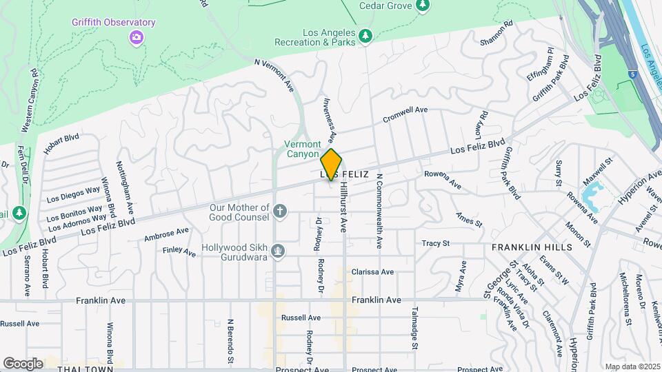 4518 Los Feliz Blvd Mapa y Detalles de la Ubicación