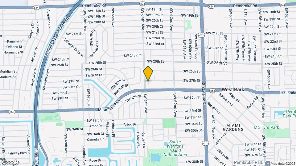 6336 SW 27th St Mapa y Detalles de la Ubicación