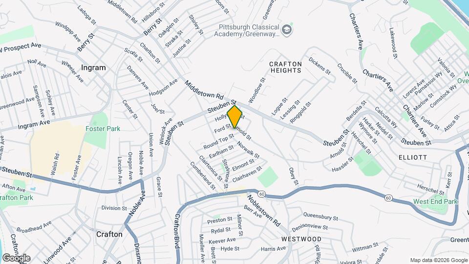 1210 Round Top St Mapa y Detalles de la Ubicación