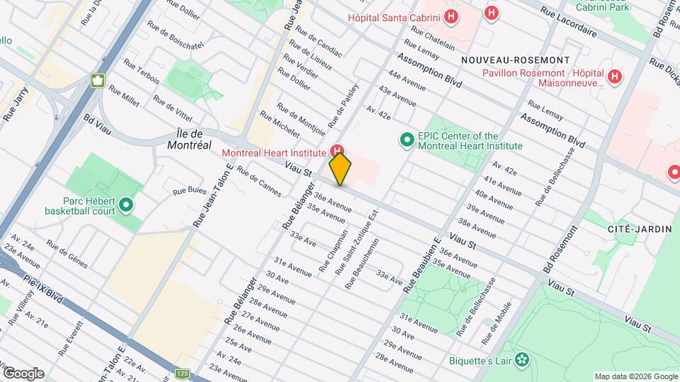 6840 Viau Rue Map and Location Details