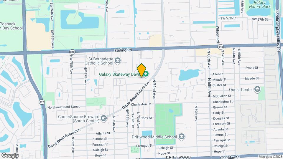 7290 NW 38th St Map and Location Details