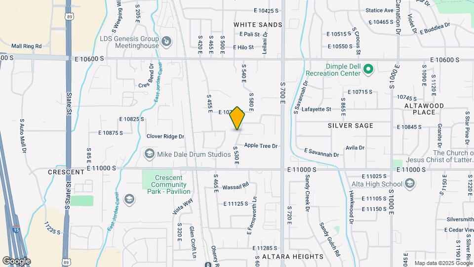 10866 S 530 E Mapa y Detalles de la Ubicación
