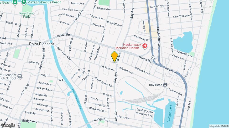 1227 Bay Ave Map and Location Details