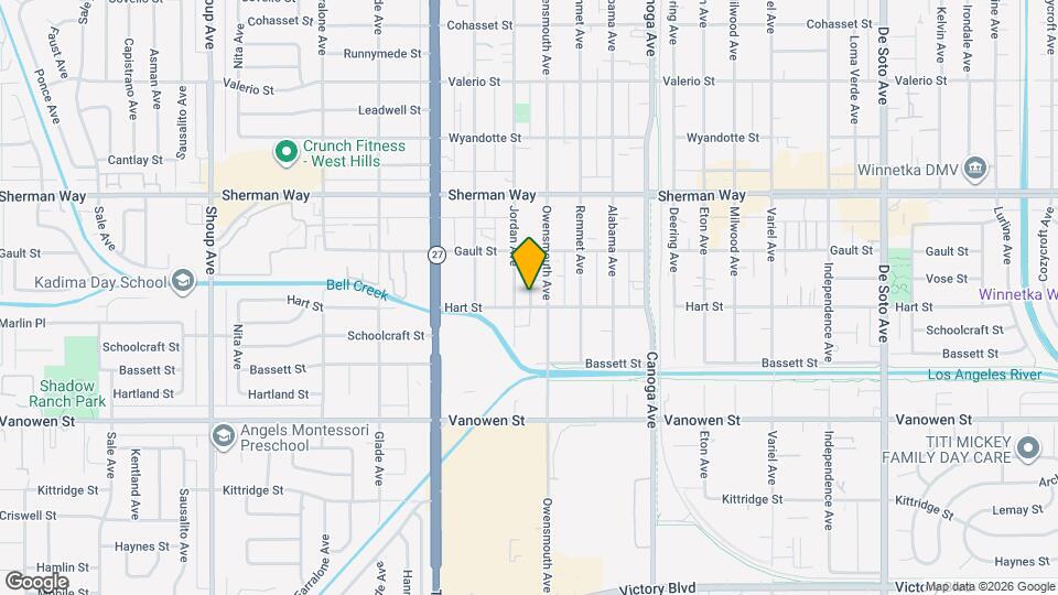 21719 Hart St Mapa y Detalles de la Ubicación