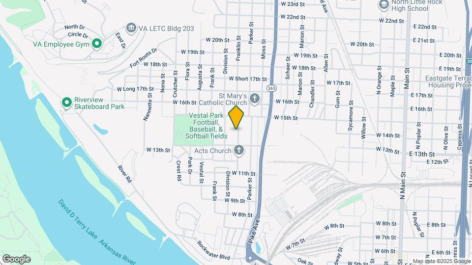 1323 Franklin St Map and Location Details