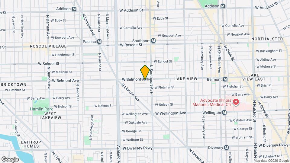 1423 W Belmont Ave Mapa y Detalles de la Ubicación