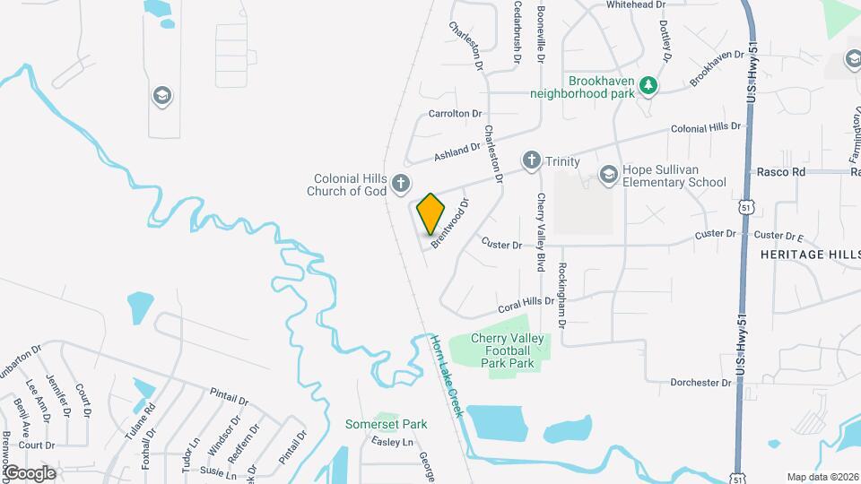 7813 Brentwood Dr Map and Location Details